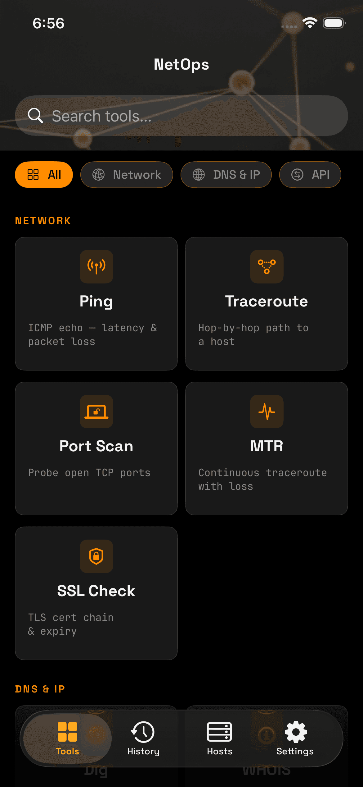 NETOPS screenshot